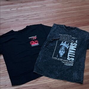 Set of two women’s graphic biggie T-Shirts